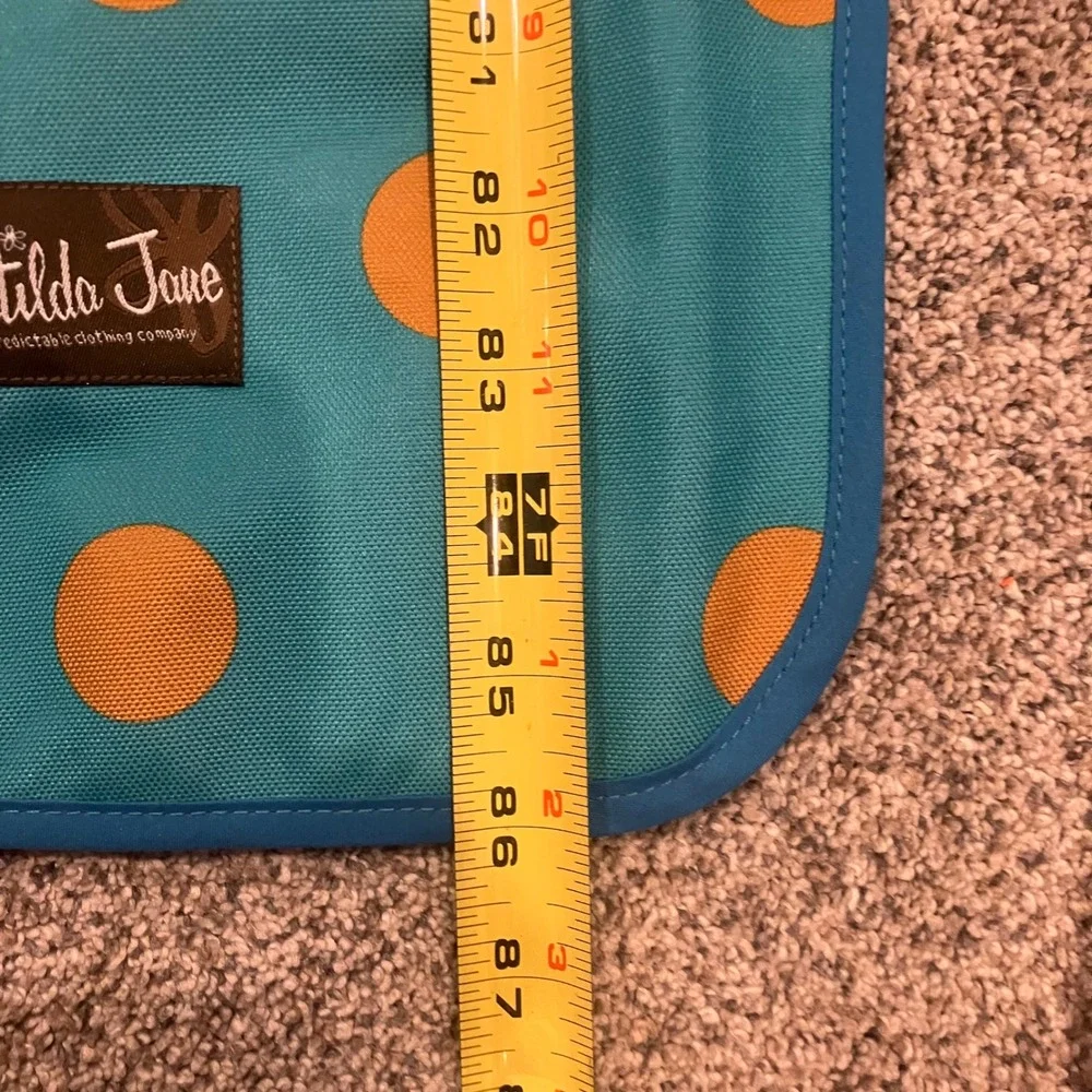 Matilda Jane Beach Bum Foldable Picnic Blanket Tote Bag Yellow Turquoise Travel